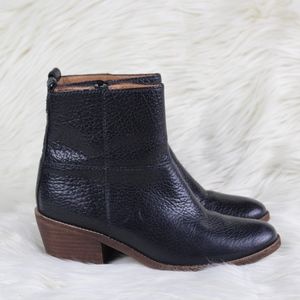 Madewell The Perrie Ankle Boot Pebbled B2070